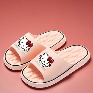 Pink Hello Kitty Size 8 Slippers - Cute & Comfy